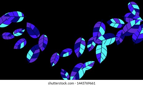 Cute  Pattern with Leaves for Greeting Card or Poster. Vector Background for Spring or Summer Design.
