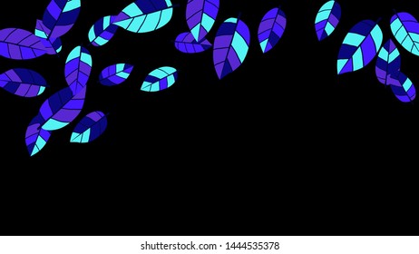 Cute  Pattern with Leaves for Greeting Card or Poster. Vector Background for Spring or Summer Design.
