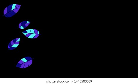 Cute  Pattern with Leaves for Greeting Card or Poster. Vector Background for Spring or Summer Design.
