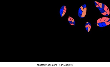 Cute  Pattern with Leaves for Greeting Card or Poster. Vector Background for Spring or Summer Design.
