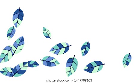 Cute  Pattern with Leaves for Greeting Card or Poster. Vector Background for Spring or Summer Design.
