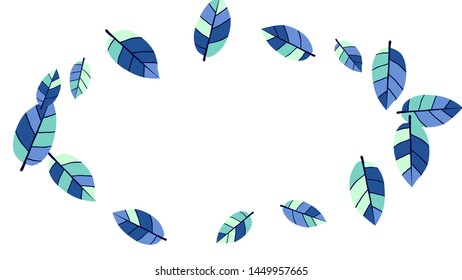 Cute  Pattern with Leaves for Greeting Card or Poster. Vector Background for Spring or Summer Design.
