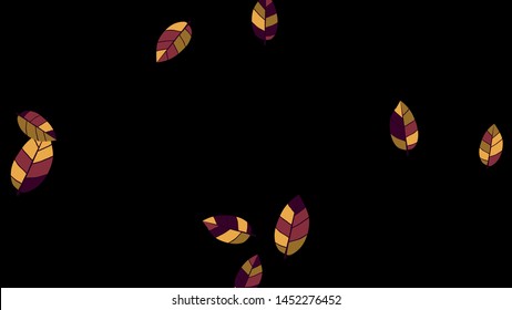 Cute  Pattern with Leaves for Greeting Card or Poster. Vector Background for Spring or Summer Design.
