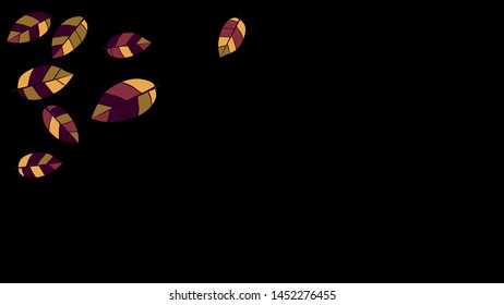 Cute  Pattern with Leaves for Greeting Card or Poster. Vector Background for Spring or Summer Design.
