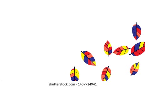 Cute  Pattern with Leaves for Greeting Card or Poster. Vector Background for Spring or Summer Design.
