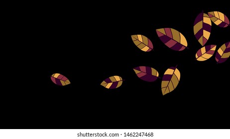Cute  Pattern with Leaves for Greeting Card or Poster. Vector Background for Spring or Summer Design.
