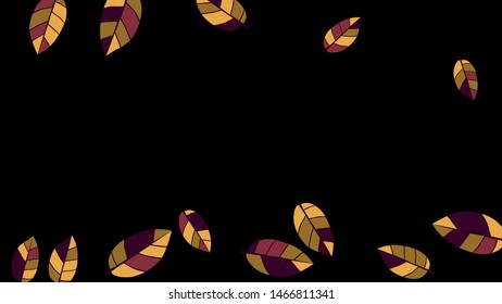 Cute  Pattern with Leaves for Greeting Card or Poster. Vector Background for Spring or Summer Design.
