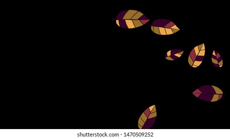 Cute  Pattern with Leaves for Greeting Card or Poster. Vector Background for Spring or Summer Design.

