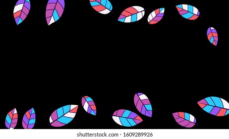 Cute  Pattern with Leaves for Greeting Card or Poster. Vector Background for Spring or Summer Design.
