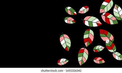 Patrón de corte con hojas para tarjeta de felicitación o afiche. Fondo vectorial para el diseño de primavera o verano.
