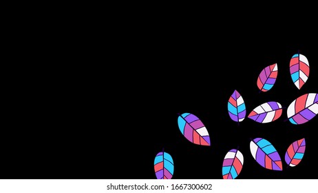 Cute  Pattern with Leaves for Greeting Card or Poster. Vector Background for Spring or Summer Design.
