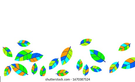 Patrón de corte con hojas para tarjeta de felicitación o afiche. Fondo vectorial para el diseño de primavera o verano.
