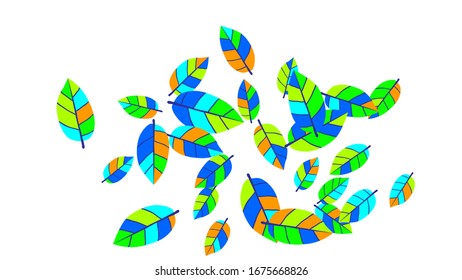 Patrón de corte con hojas para tarjeta de felicitación o afiche. Fondo vectorial para el diseño de primavera o verano.
