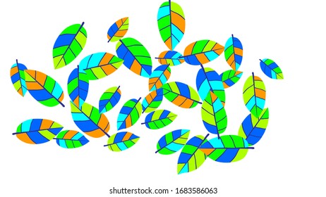 Cute Muster mit Blättern für Grußkarte oder Poster. Vektorillustration Hintergrund für Frühjahr- oder Sommerdesign.
