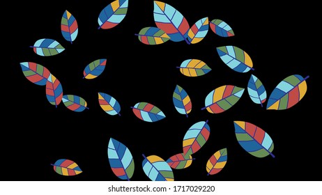 Patrón de corte con hojas para tarjeta de felicitación o afiche. Fondo vectorial para el diseño de primavera o verano.
