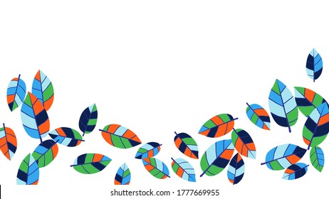Patrón lindo con hojas para tarjeta de felicitación o afiche. Fondo vectorial para el diseño de primavera o verano.

