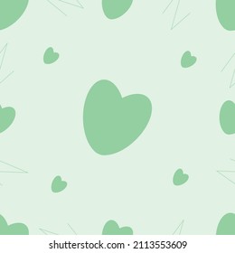 A cute pattern in a minimalist style for Valentine's Day