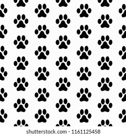 Cute Pattern Paw Prints Abstract Background Stock Vector (Royalty Free ...