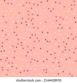 Cute pattern with a polka dot design
