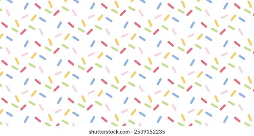 Cute pattern with rectangular motifs with colorful curved corners