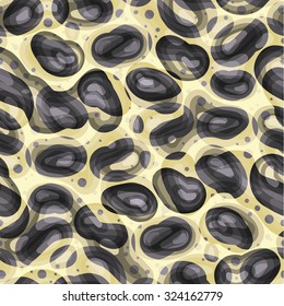 Cute pattern. Seamless texture with stones