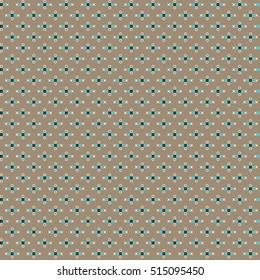 Cute pattern with simple geometric shapes. Useful for textile and interior design.