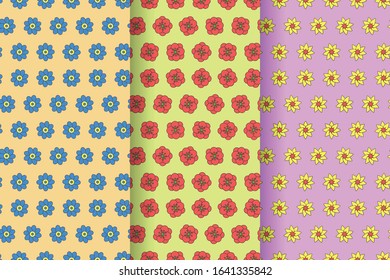 Cute pattern in small flower. Small colorful flowers. White background. Ditsy floral background. The elegant the template for fashion prints.