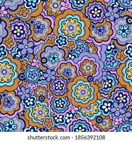 Cute pattern in small flower. Small colorful flowers. Ditsy floral background. The elegant the template for fashion prints. in retro stily