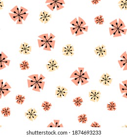 Cute pattern in small flower. Small colorful flowers. White background. Ditsy floral background. The elegant the template for fashion prints.