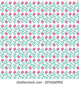 Cute pattern in small flower. Small colorful flowers, hand drawn pressed flowers pattern. vector file. 