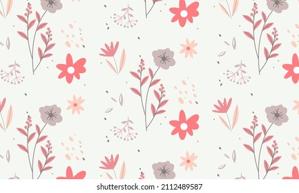 Cute pattern in small flower. Small colorful flowers