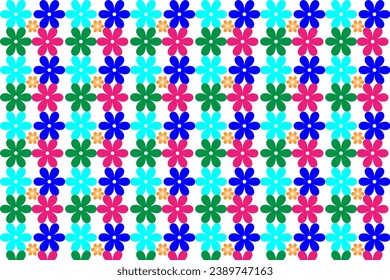 Cute pattern in small flower. Small colorful flowers.