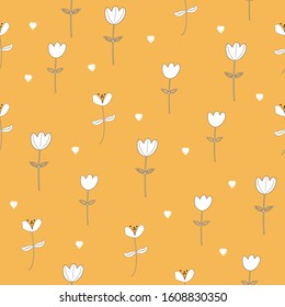 Cute pattern in small flower. floral pattern for wallpaper or fabric. Illustration vector EPS print. packaging or pattern or decorations or other.