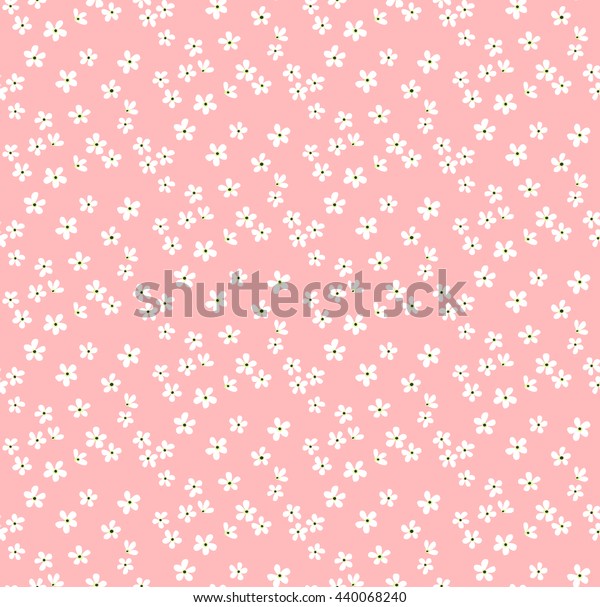 Cute Pattern Small Flower Small White Stock Vector Royalty Free