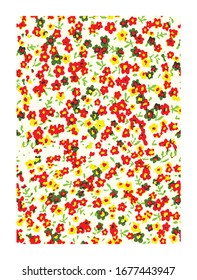 Cute pattern. Small flowers. Abstract  seamless floral pattern.