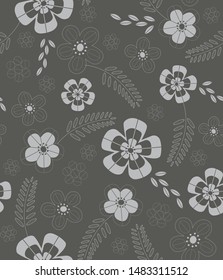 Cute pattern of small flowers.  Cafe floral background Stylish template for fashion prints. decor and wallpaper.