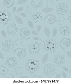 Cute pattern of small flowers. Cafe floral background Stylish template for fashion prints. decor and wallpaper.