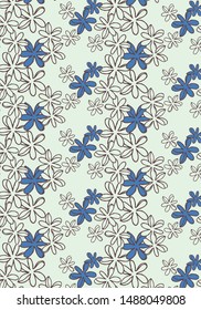 Cute pattern of small flowers. Cafe floral background Stylish template for fashion prints. decor and wallpaper.