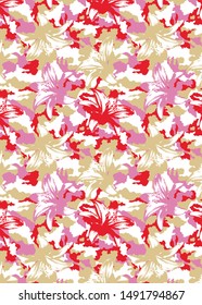 Cute pattern of small flowers. Cafe floral background Stylish template for fashion prints. decor and wallpaper.