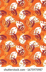 Cute pattern of small flowers. Cafe floral background Stylish template for fashion prints. decor and wallpaper.