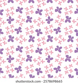 Cute pattern in small flowers. Floral seamless background for textile, wallpapers, wrapping, paper.