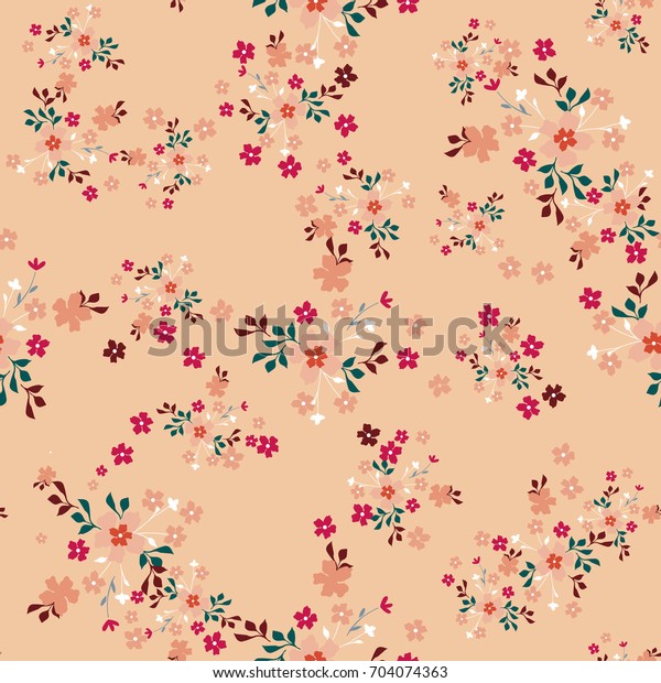 小さな花にかわいい柄 繊維 壁紙 包装 紙のための花柄のシームレス