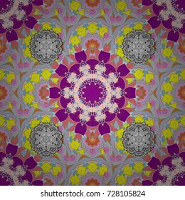 Cute pattern with small flowers. Vector illustration. Floral pattern with flowers and leaves.