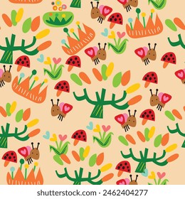 Cute patterns for children, for wallpaper, textiles, backgrounds and others