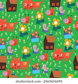 cute patterns for children's purposes, textiles, backgrounds, prints and other purposes