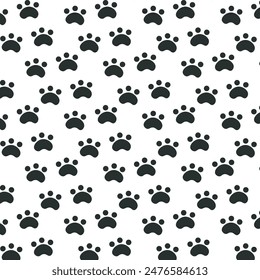 cute paw pattern seamless illustration