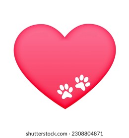 cute paw print background add wild touch to your design vector
