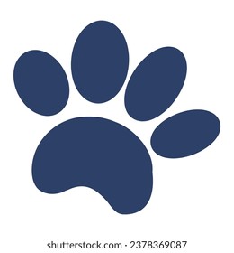 Cute paw sign. Vector illustration.