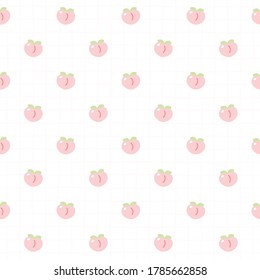 Cute peach seamless background repeating pattern, wallpaper background, cute seamless pattern background