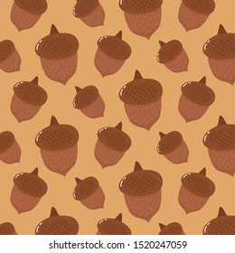 Cute peanut pattern background vector
